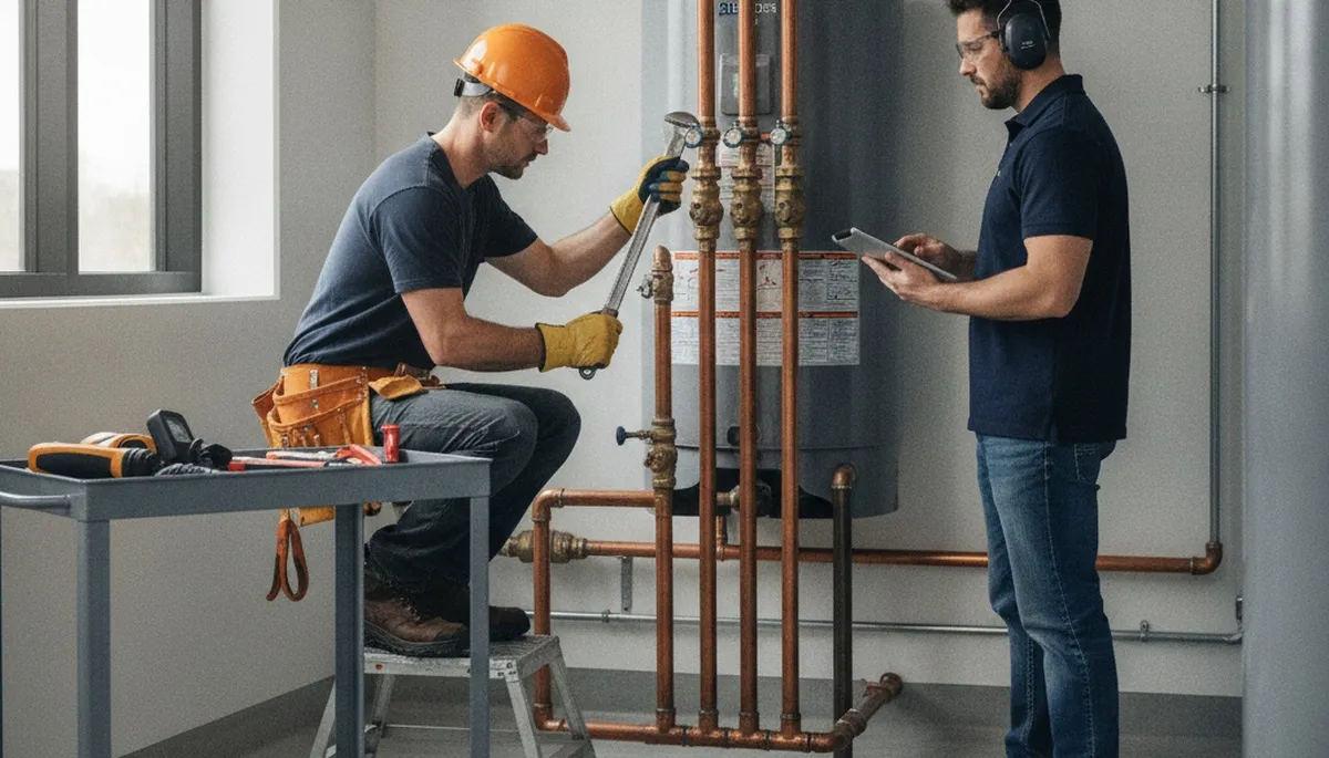Saint Charles, MO plumber repairing a home pipe for frozen or aging plumbing issues