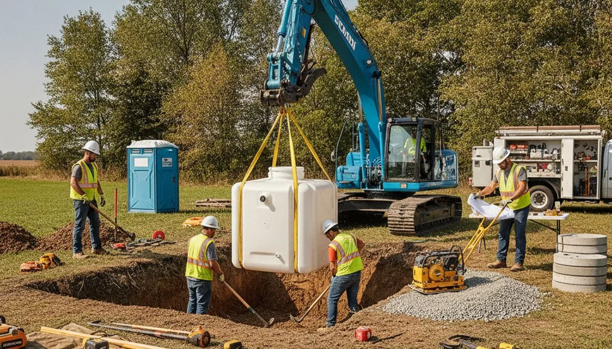 Septic tank installation service in Saint Charles, MO by On Call Plumbers